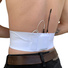 Ursa Waist Strap with Small Pouch for Wireless Transmitters (Large, White)
