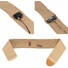 Ursa Straps Waist Sideways Pouch for Wireless Microphone Transmitters (Large, Beige)