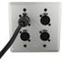 SoundTools WallCAT FX-S Wall Plate with Four XLR 3-Pin Female Connectors (Silver)