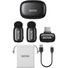BOYA Mini 2-Person Tiny Wireless Microphone System with USB-C Connector (2.4 GHz, Black)