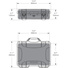 Nanuk 910 Medium Hard Case (Silver, With Foam)