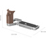 SmallRig 4796B L-Shape Mount Plate with Wooden Handle for Sony Alpha 7C II / Alpha 7CR