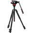 Manfrotto 3-Section Aluminum Video Tripod Kit with Fluid Head