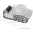 SmallRig 5265 L-Shape Mount Plate with Wooden Handle for Fujifilm GFX100RF (Silver)