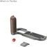 SmallRig 4736B L-Shape Grip for FUJIFILM X-T50 (Wooden/Charcoal Silver)
