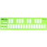 Muse Kinetics K-Board-C Ultracompact USB MIDI Keyboard Controller (Lime)
