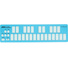 Muse Kinetics K-Board-C Ultracompact USB MIDI Keyboard Controller (Aqua)