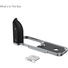 SmallRig 5216 L-Shaped Mount Plate with Silicone Handle for FUJIFILM X half (Silver)
