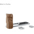 SmallRig 5223 L-Shaped Mount Plate with Wooden Handle for FUJIFILM X half (Silver)