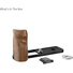 SmallRig 5224 L-Shaped Mount Plate with Wooden Handle for FUJIFILM X half (Black)