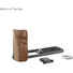 SmallRig 5394 L-Shaped Mount Plate with Wooden Handle for FUJIFILM X half (Charcoal Silver)