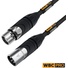WORLDS BEST CABLES Pro-Quad Balanced XLR Cable with Amphenol XLR Connectors (1')