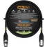 WORLDS BEST CABLES Pro-Quad Balanced XLR Cable with Amphenol XLR Connectors (61cm)