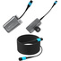 Kondor Blue Fletch Fiber Transmitter & Receiver Module Kit for HDMI with Fiber Armored Cable OM3 MPO (100', Space Gray)