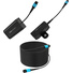 Kondor Blue Fletch Fiber Transmitter & Receiver Module Kit for HDMI with Fiber Armored Cable OM3 MPO (300', Raven Black)
