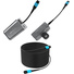 Kondor Blue Fletch Fiber Transmitter & Receiver Module Kit for HDMI with Fiber Armored Cable OM3 MPO (300', Space Gray)