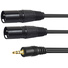 Titan Stereo Mini Male to 2 XLR Male Y-Cable (3m)