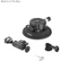 SmallRig 5855B 4.5" Suction Cup Mount for Action Cameras