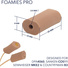 Ursa Foamie Pro for Lavalier Microphones (12 Pack, Caramel)