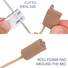 Ursa Foamie Pad for Lavalier Microphones (15 Pack, Caramel)
