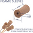 Ursa Foamie Sleeve for Lavalier Microphones (12 Pack, Caramel)