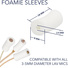 Ursa Foamie Sleeve for Lavalier Microphones (12 Pack, White)