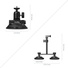 SmallRig 5843 Vehicle Suction Cup Support Kit for Action Cameras