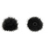 Bubblebee Industries The Windbubble PRO Fur Windscreen for Omni Lavalier Mics (Black, XS, 2-Pack)