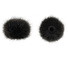 Bubblebee Industries The Windbubble PRO Fur Windscreen for Omni Lavalier Mics (Black, Medium, 2-Pack)