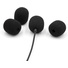Bubblebee Industries The Microphone Foam for Lavalier Mics Pop Filter (Extra-Large, Black, 4-Pack)