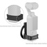 SmallRig 6004 Attachable Mount for DJI Osmo Pocket 3/4 and Smartphones