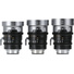 Sirui IronStar Series 35, 45 & 60mm T1.9 Full-Frame Anamorphic Lens Set (ARRI PL/EF Mount, Blue Flare)