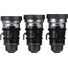 Sirui IronStar Series 35, 45 & 60mm T1.9 Full-Frame Anamorphic Lens Set (ARRI PL/EF Mount, Blue Flare)