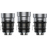 Sirui IronStar Series 75, 100 & 135mm T1.9/2.8 Full-Frame Anamorphic Lens Set (ARRI PL/Canon EF, Blue Flare)