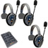 Eartec UltraLITE Pro16 Full-Duplex Wireless Intercom System with 3 Single-Ear Headsets (2.4 GHz)