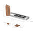SmallRig 5984 L-Shaped Mount Plate with Wooden Handle for FUJIFILM X-E5 (Rosewood, Silver)