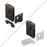 SmallRig 5881 Intelligent Power Management V-Mount Battery Mount Plate with 15mm Dual Rod Clamp