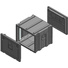 Pelican 8U Spacecase Static Rack Case (Black)