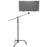 SHAPE C-Stand with 40" Arm and Turtle Base (Black, 296 cm)