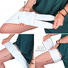 Ursa Thigh Strap with Vertical Pouch with Split End for Wireless Transmitters (White)