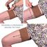 Ursa Thigh Strap with Vertical Pouch with Split End for Wireless Transmitters (Caramel)