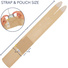 Ursa Thigh Strap with Vertical Pouch with Split End for Wireless Transmitters (Beige)