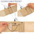 Ursa Thigh Strap with Vertical Pouch with Split End for Wireless Transmitters (Beige)