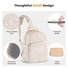 K&F Concept Urban Wander Camera Crossbody Shoulder Backpack (Beige, 5L)