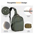 K&F Concept Urban Wander Camera Crossbody Shoulder Backpack (Green, 5L)