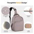 K&F Concept Urban Wander Camera Crossbody Shoulder Backpack (Deep Pink/Purple, 5L)