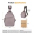 K&F Concept Urban Wander Camera Crossbody Shoulder Backpack (Deep Pink/Purple, 5L)