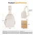 K&F Concept Urban Wander Camera Crossbody Shoulder Backpack (Beige, 5L)