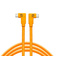 Tether Tools TetherPro USB-C to USB-C RT Angle/RT Angle Cable (4.6m, Hi-Vis Orange) - Open Box