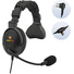 Eartec ProLine Single-Ear Wired Headset with 2-Pin Molded Connector for Motorola Systems